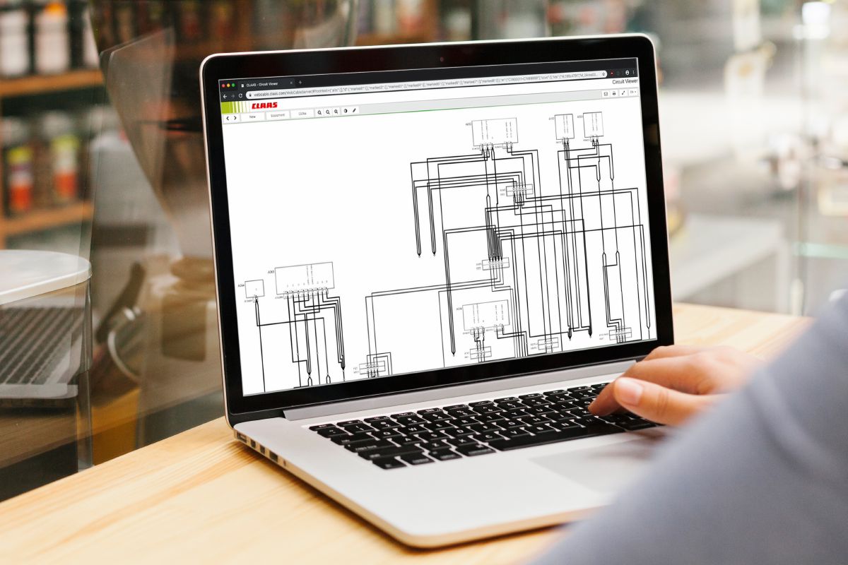 Ansicht des CLAAS Circuit Viewer